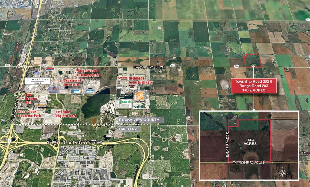 Township Road 262 Range Road 283, Rural Rocky View County, Alberta, T0M 0T0