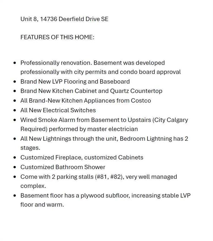 #8 14736 Deerfield Drive SE, Calgary, Alberta, T2J 5Y1