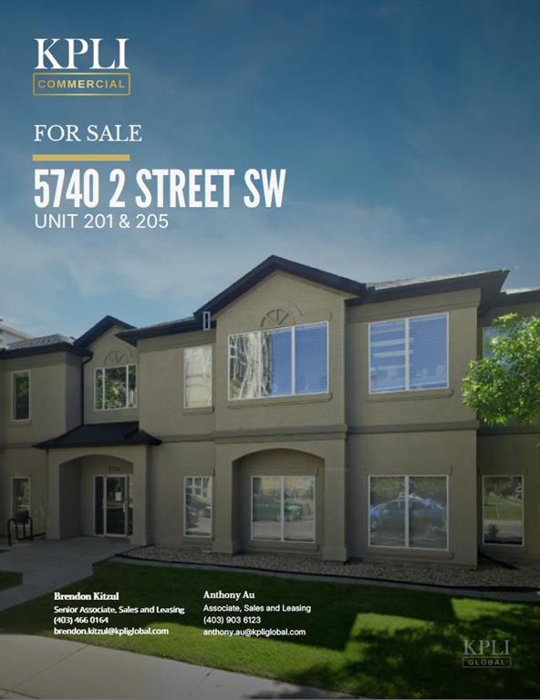 #201 & 205 5740 2 Street SW, Calgary, Alberta, T2H3B3