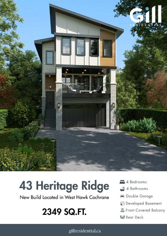 43 Heritage Ridge, Cochrane, Alberta, T4C 3L2