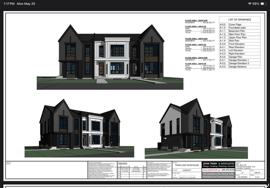 #180, 182, 184 178 Heston Street NW, Calgary, Alberta, T2K2C4